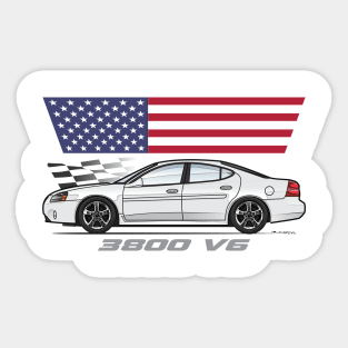 3800 V6 - white Sticker